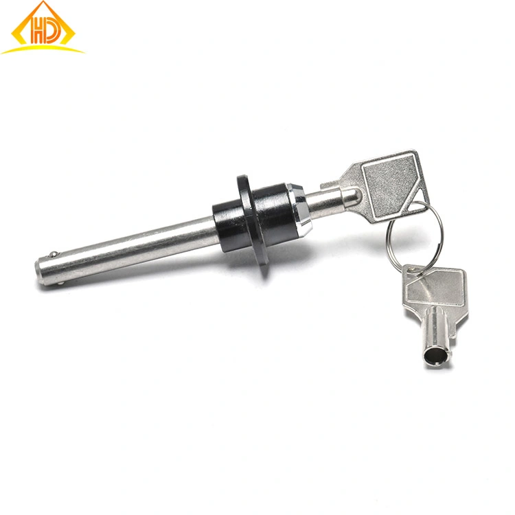 SS304 316 303 with Key Spring Round Head Customized Quick Release Ball Lock Pin