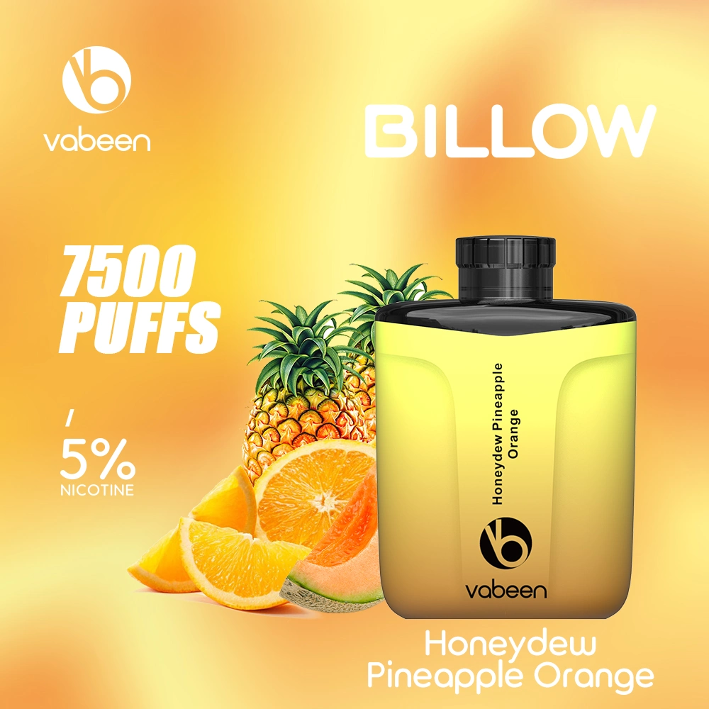 Design estético único e 15 sabores deliciosos Vabeen billow 7500 Puffs recarregáveis descartáveis Mini Ecig