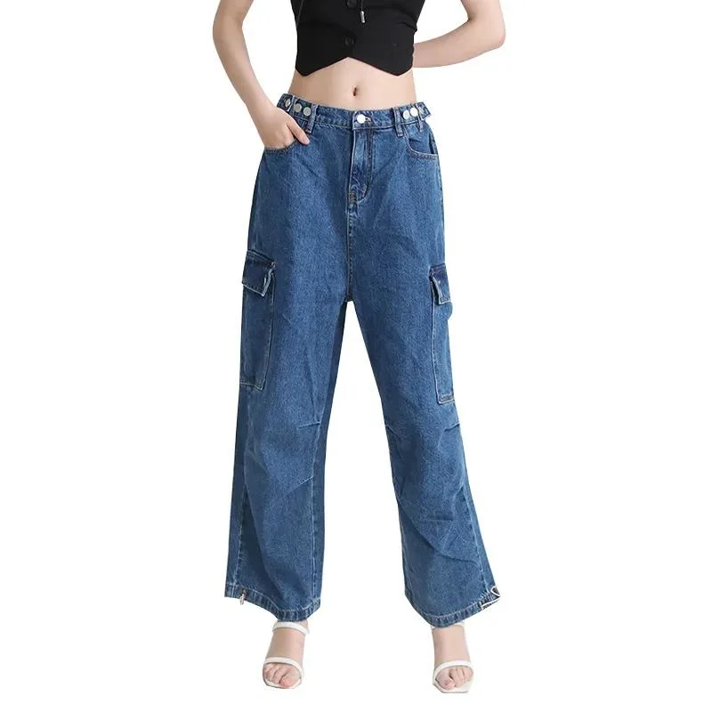 Classic denim Pants Sexy Mujer Jeans con bolsillo