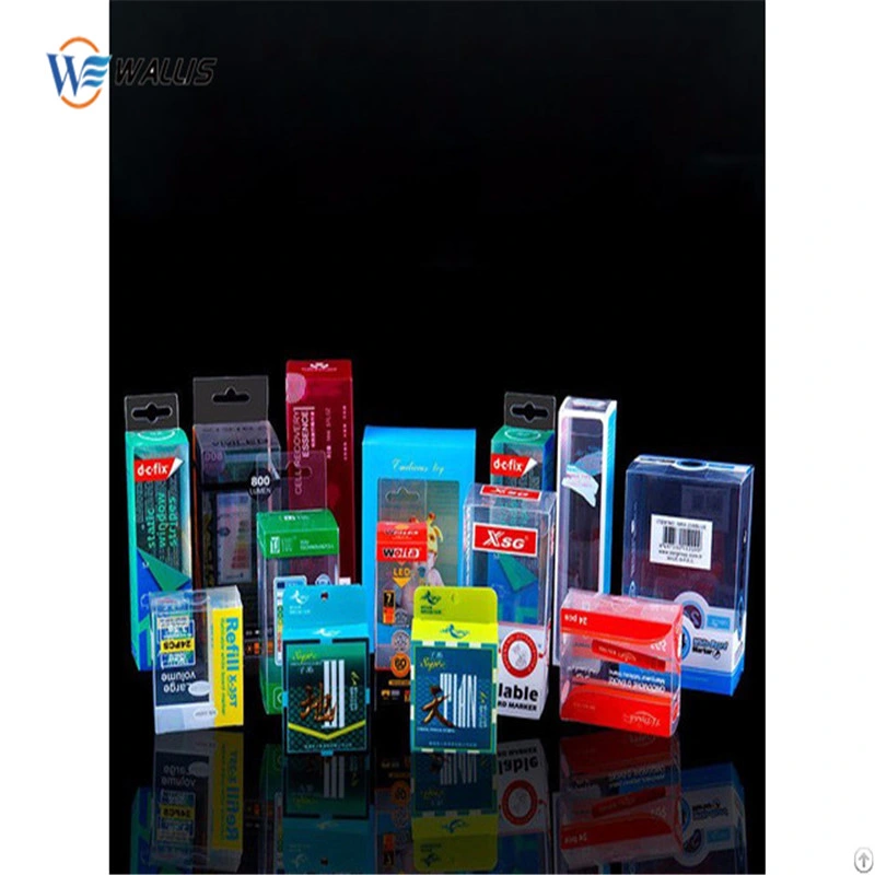 Customized Biodegradable PVC Pet PETG PP PS Plastic Packaging Boxes, PP PS Small Transparent Folding Box for Cream with UV Printing