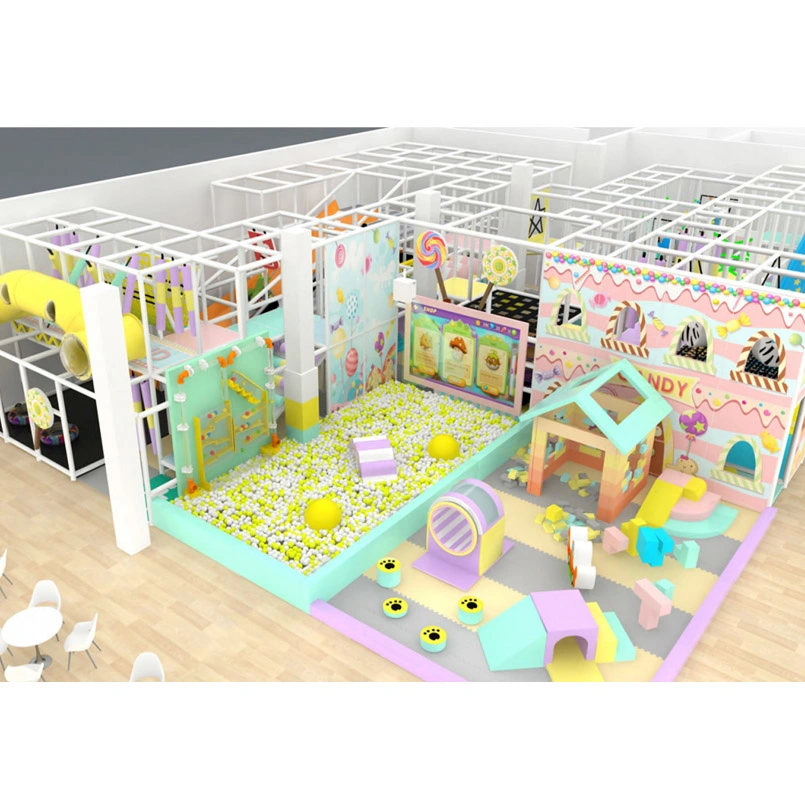 Heißer Verkauf Süßigkeiten Themen Softplay Ausrüstung Indoor Spielplatz Kleinkinder Spielen Für Design