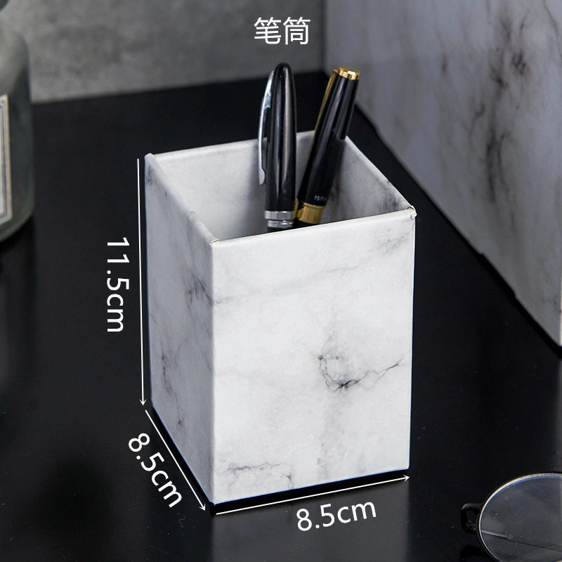 Paper Marble Pattern Folder Book Storage Box Drawer Office Desktop Organization Storage Box