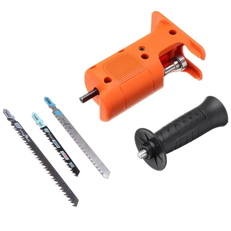 Toolsmfg Reciprocating Saw Attachment Adapter Change Electric Drill Into Reciprocating Saw for Wood Metal Cutting