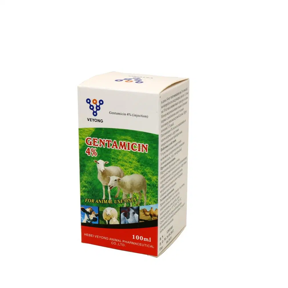 Veterinary Drug Factory Price Gentamycin Sulphate Injection 4% 10% Veterinary Antibiotic Medicine Price for Cattle Sheep