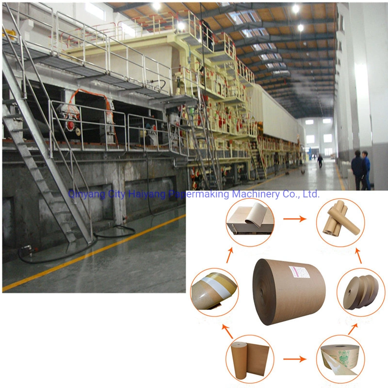 300t/d de residuos de cartón corrugado Testliner acanaladuras Craft Máquina de Fabricación de papel Kraft