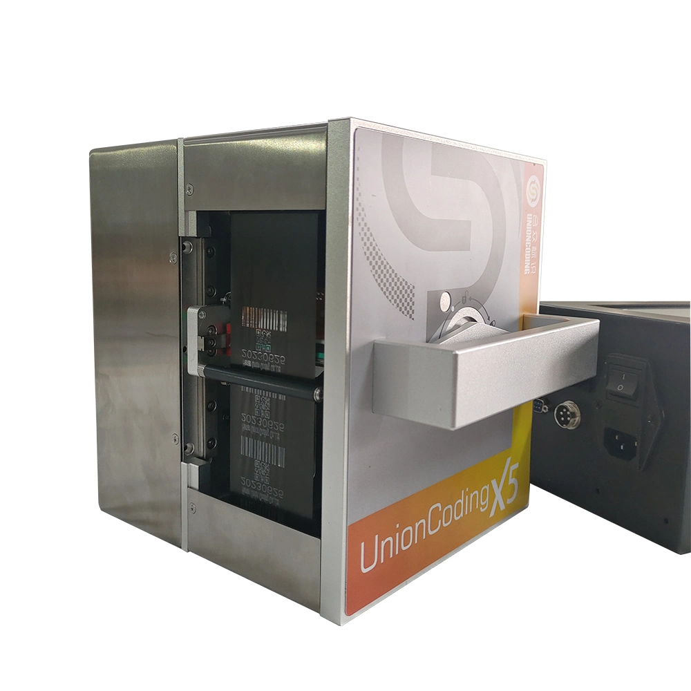 Heiße neue Produkte Unioncoding X5 Thermal Transfer Overprinter für Verpackung / Kennzeichnung / Füllmaschine in 53mm Druckkopf