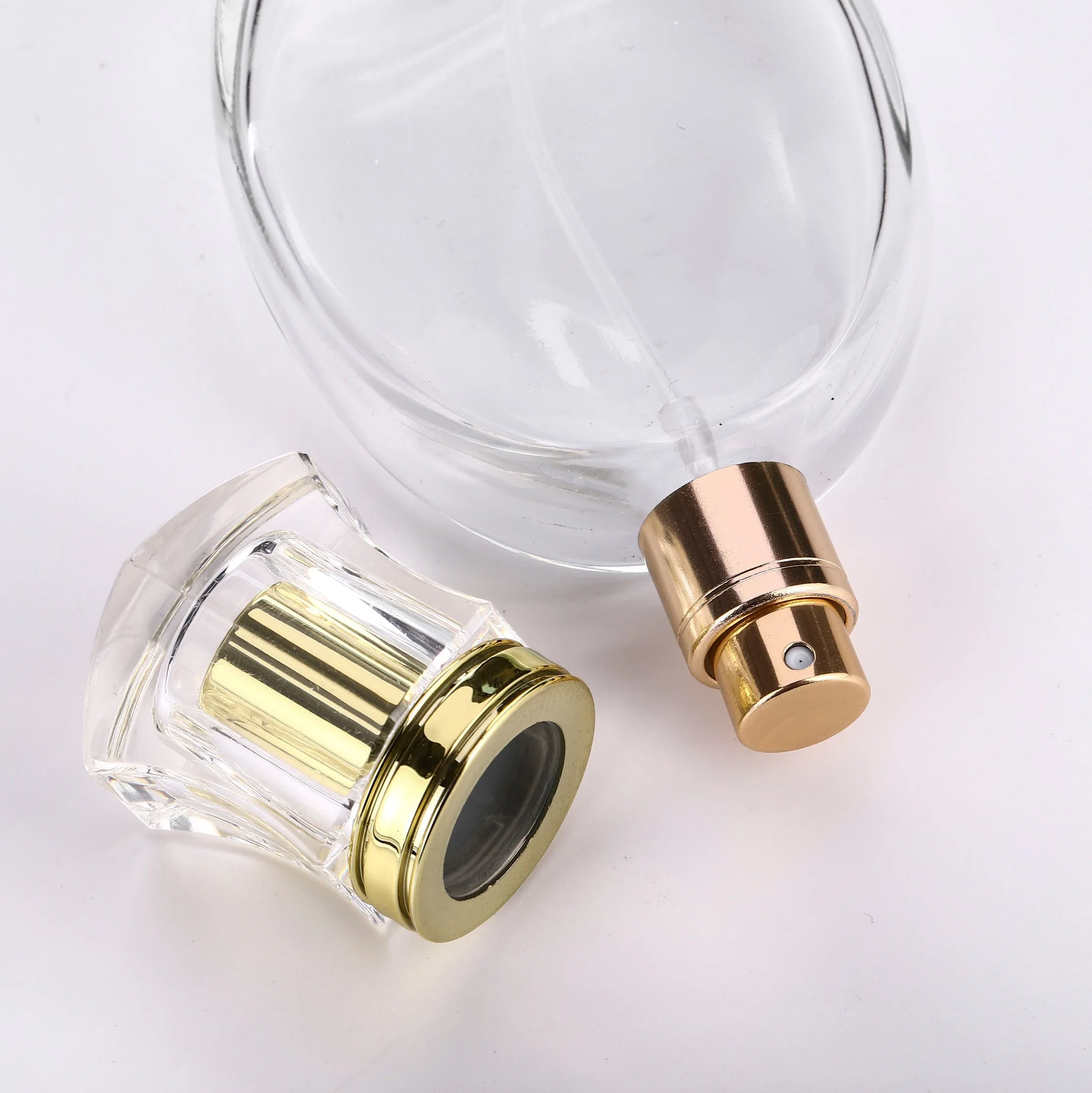 50ml Perfume Dispenser Portable Perfume Bottle Empty Bottle Spray Bottle Glass Empty Bottle Travel Press High-Grade Sample