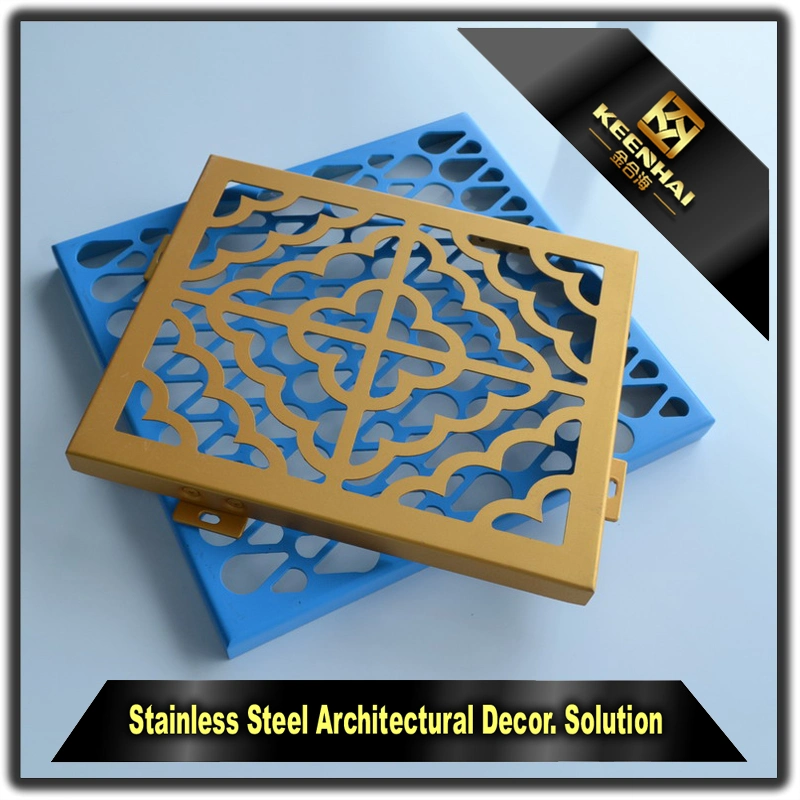 Building Material Interior Exterior Decoration Laser-Cutting Aluminum Wall Panels (KH-EWC035)