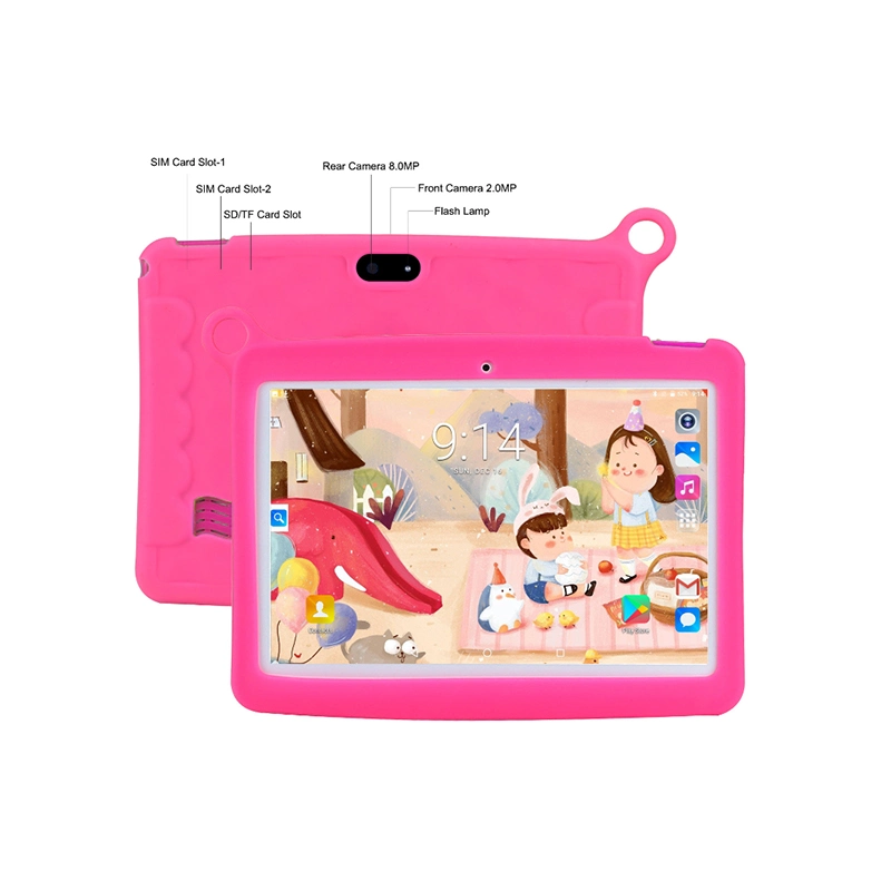 Commerce de gros nouveau dessin animé de 10,1 pouces ordinateur tablette Bluetooth WiFi Enfants" S'Ordinateur tablette d'apprentissage