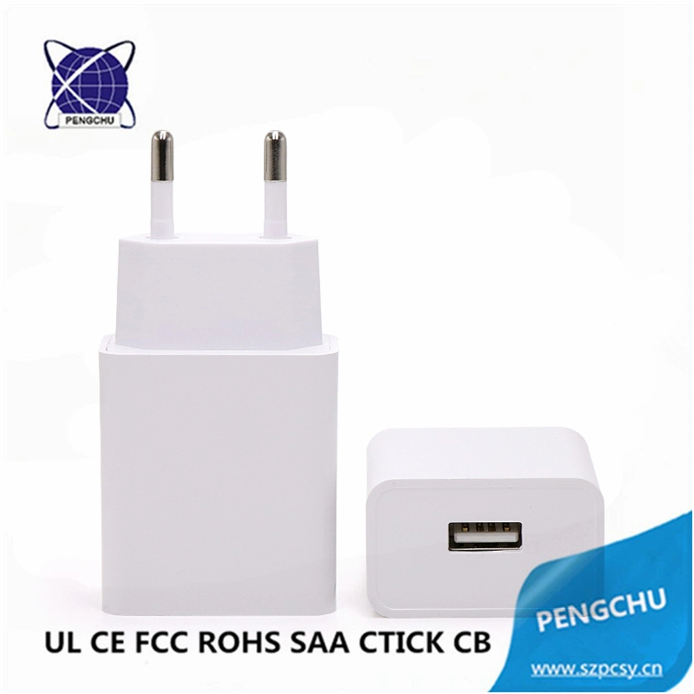 Wall Charger 10W 5V 2A AC USB Power Adapter with UL CE FCC RoHS SAA CB C-tick