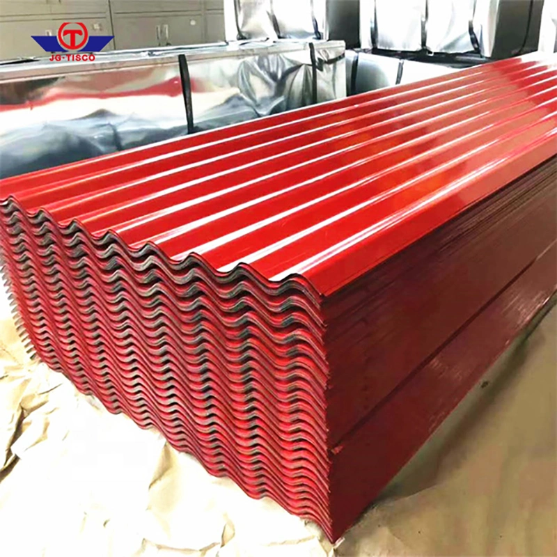 Prepainted Corrugated/T-Shped/Wave Corrugated Steel Plate PE/PVDF/HDP/SMP PPGL Profiled Iron Tiles Color Zinc Coated Metal Roofing Sheet