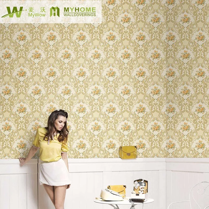 Floral Damask Design Wholesale/Supplier Wallpaper for Home Decor