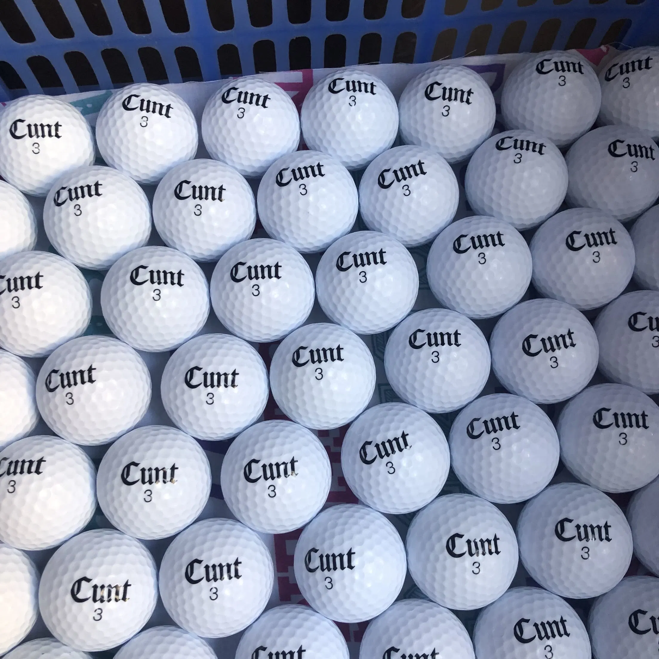 Custom Logo Print Golf Match Game Escrituras colores bolas de golf Deporte practique dos o tres-capas de bolas de golf