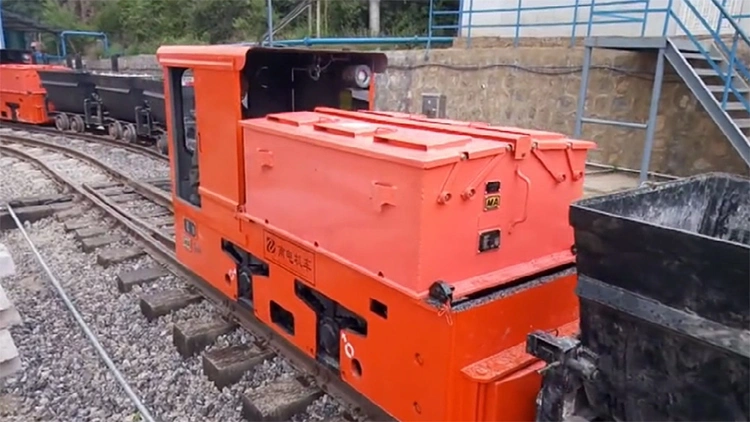 Caixa de madeira locomotiva eléctrica de mineração do carvão para o transporte de camiões da Bateria