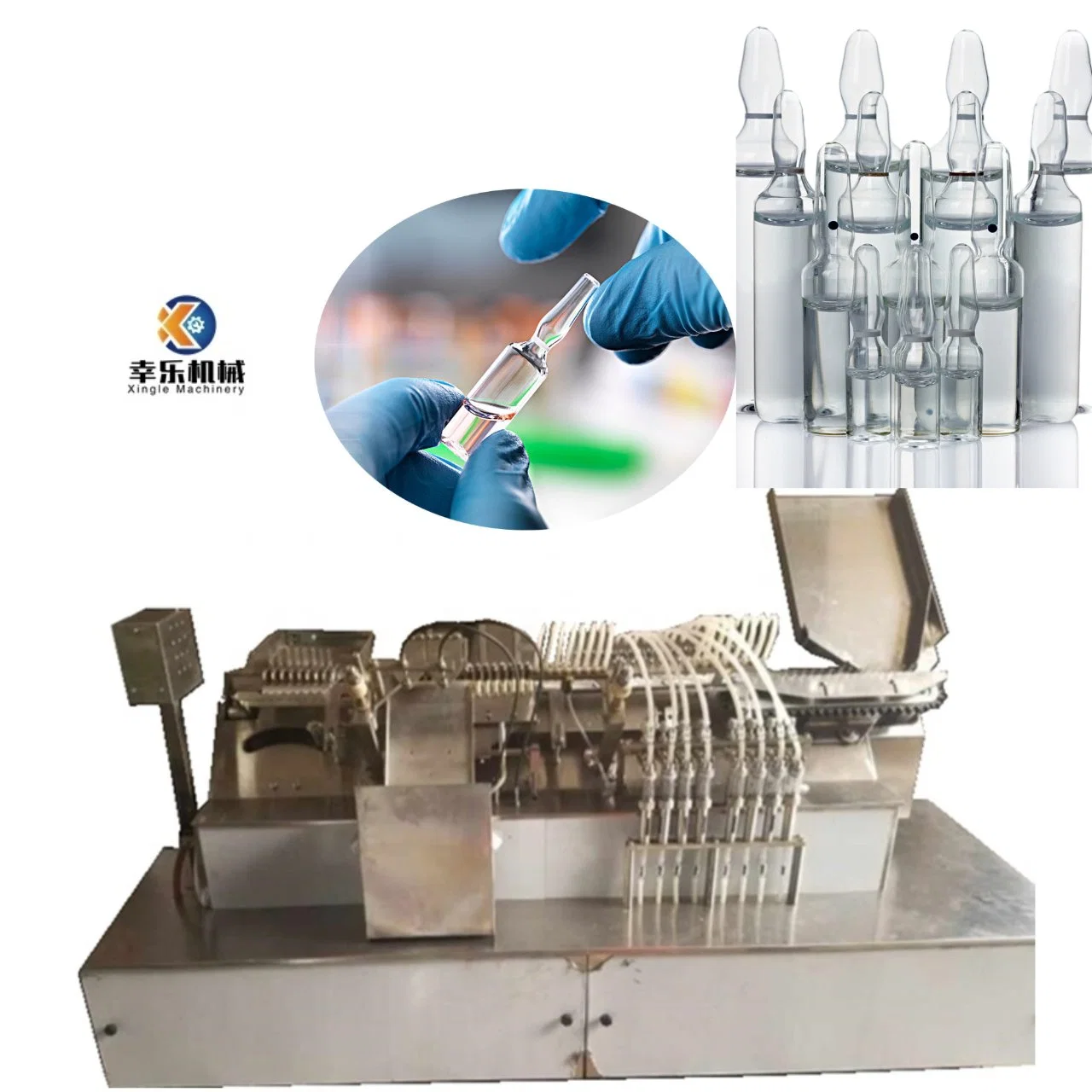 Automatic Glass Ampoule Filling Sealing Machine Oral Liquid Filling and Sealing Machine Disinfection Sanitizer Bottle Filler Ampoule Making Machine