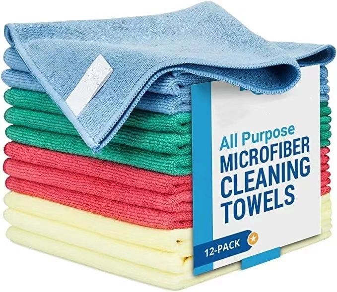 300GSM 40*40cm Microfiber Fabric Car Wash Cleaning Cloth Towel