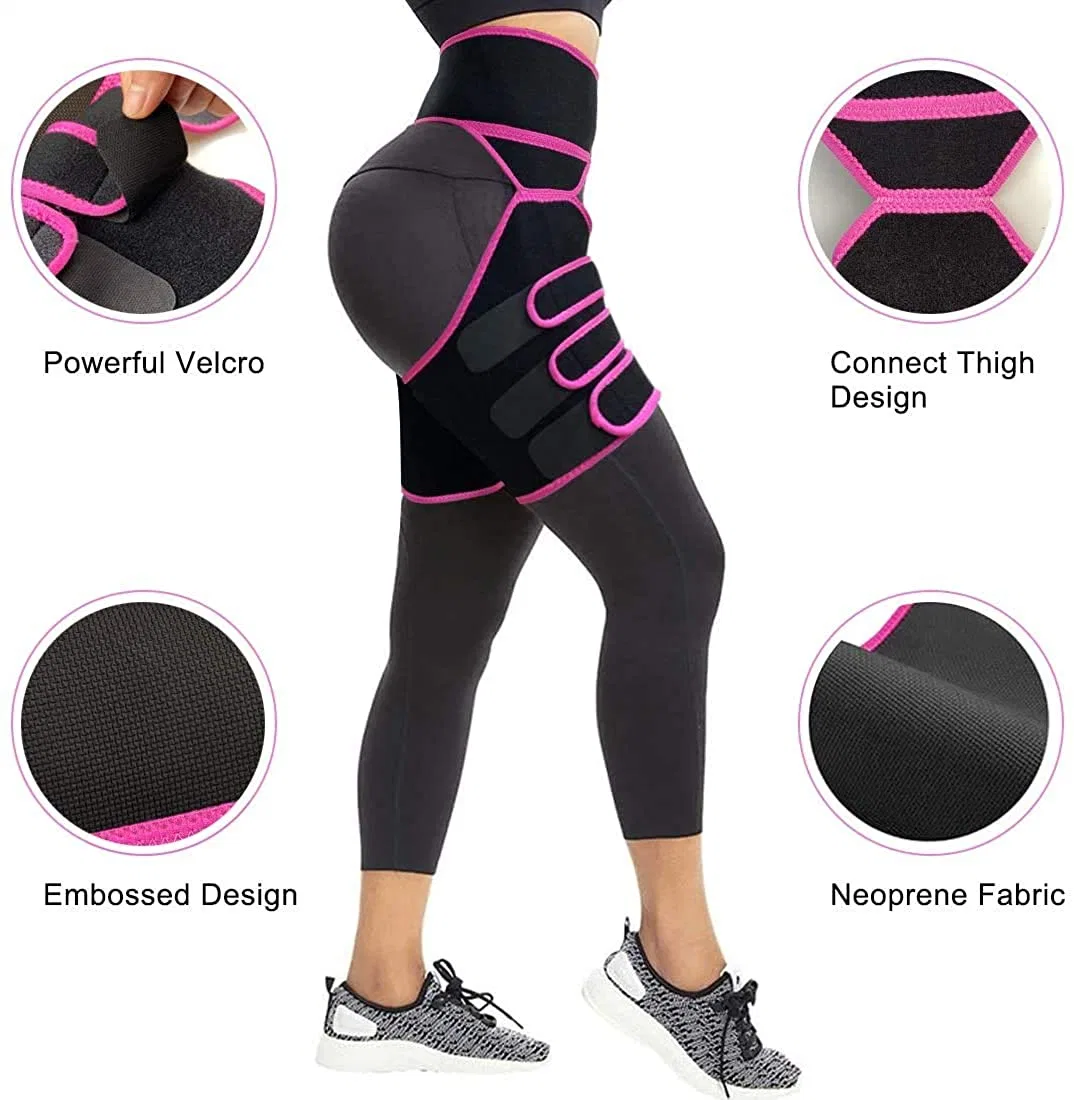 Three-in-One Buttock Belt Burst Sweat Belt Movement Neoprene Waist Abdominal Belt