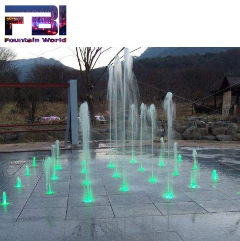 DMX 512 Controlled RGB Kids Playing Outdoor Fountain