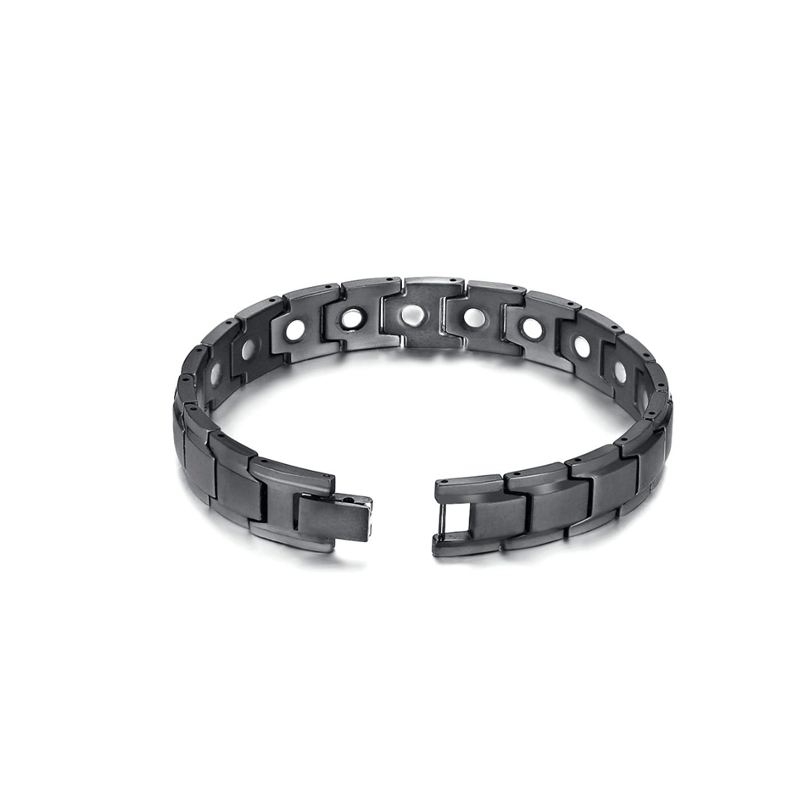 New Men&rsquor; S Black Anklet and Bracelet, Stainless Steel Magnetic Anklet Bracelet Wholesale/Supplier