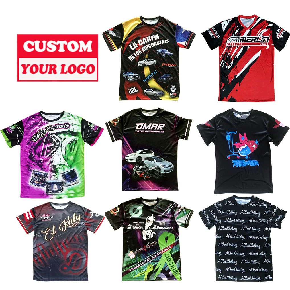 Custom 3D Shirt Design Sublimation T Shirts poliéster