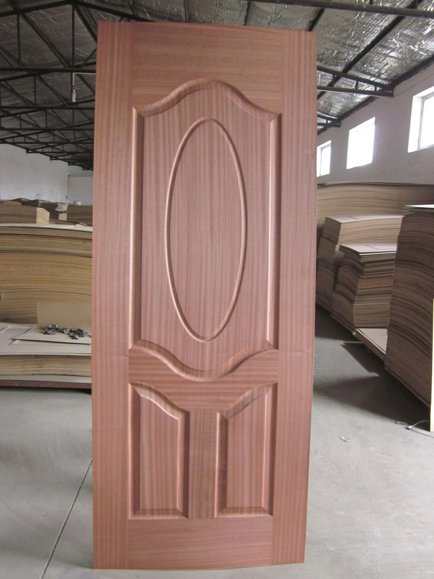 Natural Veneer Oak/Walunut/Ash/Sapele/Teak/Beech Mould Door Skin for Home Door