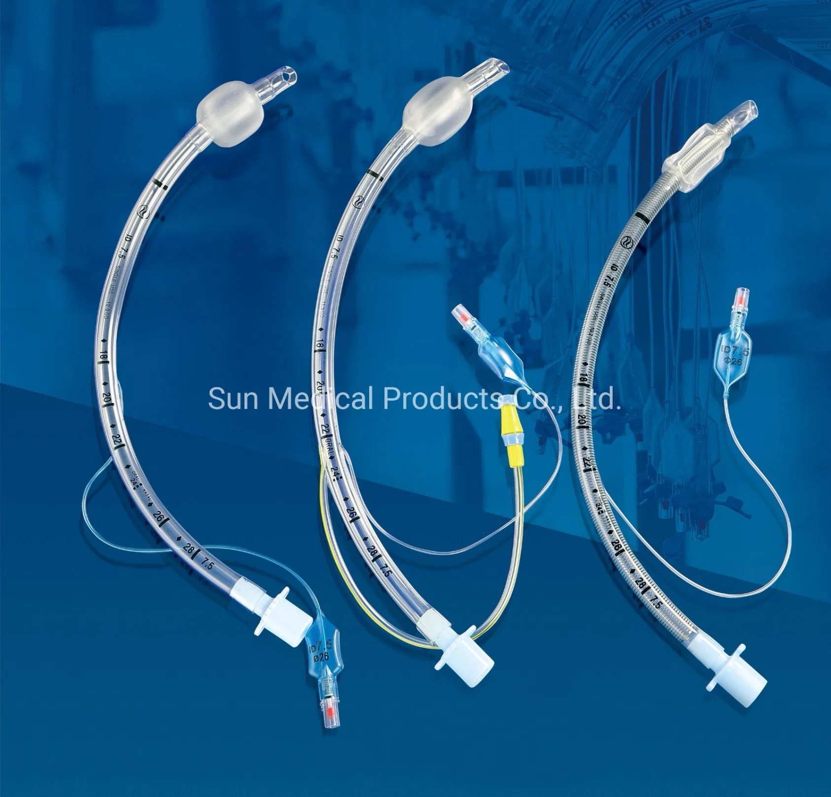 Tubo endotraqueal descartável CE e ISO - intubação traqueal com Cateter traqueal Tubo