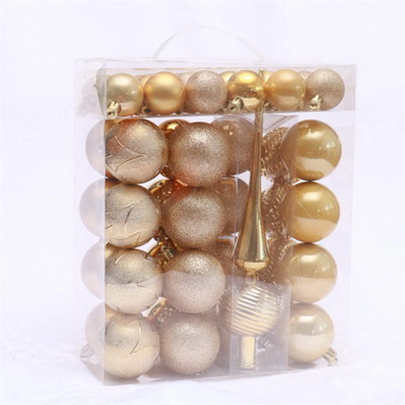 New Hot Sale Christmas Ball Gold Color Suit Custom Christmas Ornament Balls