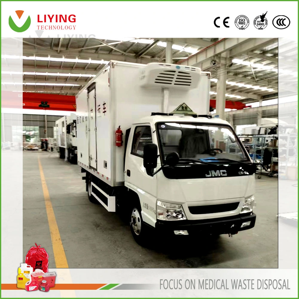 Large Scale Medical Waste Shipping and Transfer Vehicle with Refrigerated Function