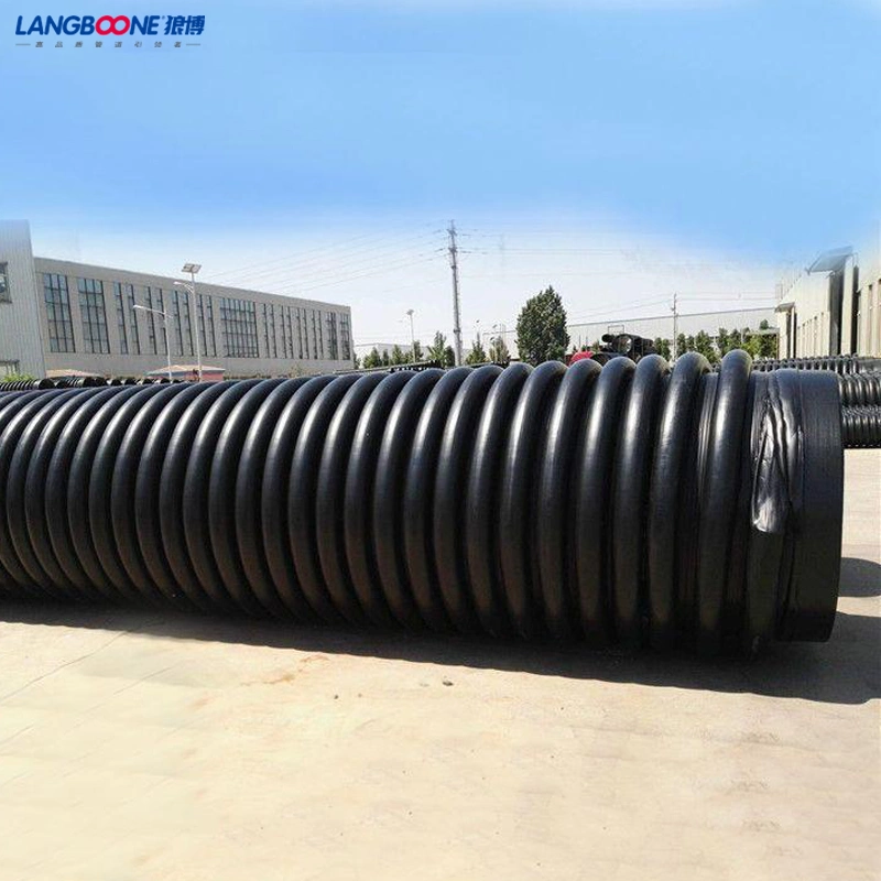 Large Diameter HDPE Structured Wall Pipes 2400mm Krah Pipe for Drain