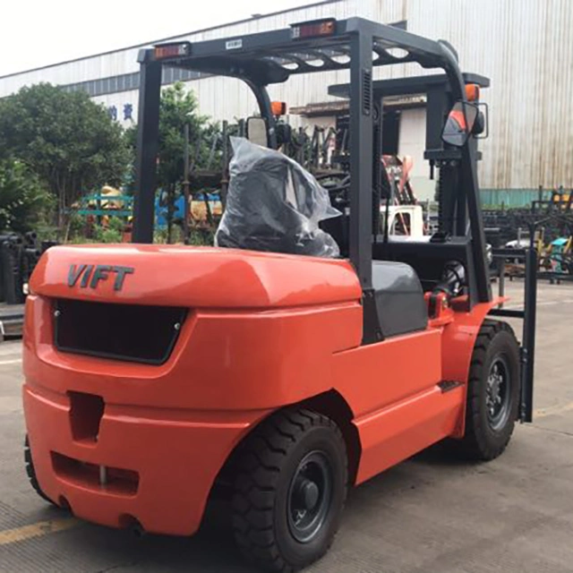 4 Ton Hot Sale Diesel Forklift High quality/High cost performance  3 Meters Lifting Height 4 Wheels Diesel Fork Lift