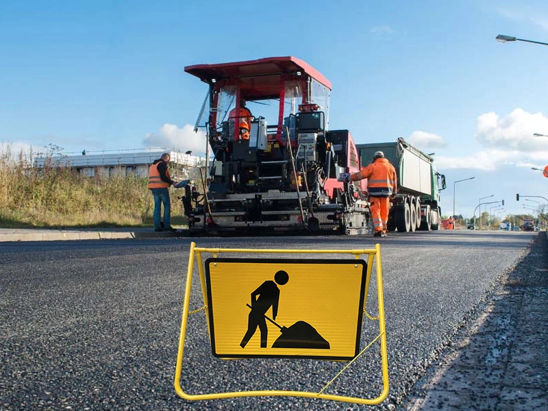 Traffic Control Temporary Road Work Swing Stand Sign