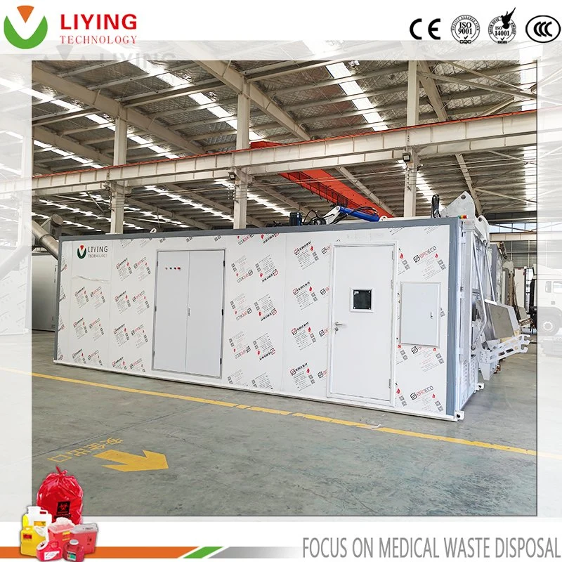 180kg/H Treatment Capacity Waste Management Equipment Disinfection by Microwave Biomedical Waste Shredder