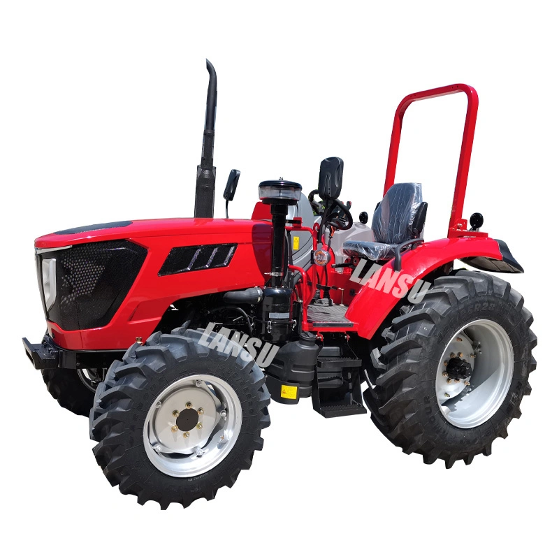 Agricultural Machinery China Manufacturer 4WD Cheap Wheel Mini Farm Tractor with Front End Loader and Backhoe