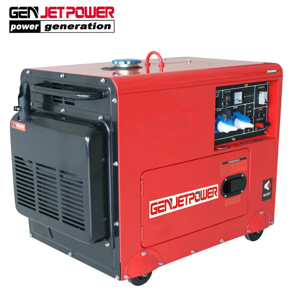 5.5KVA gerador eléctrico 5KW resfriado a ar pequeno conjunto de gerador a diesel