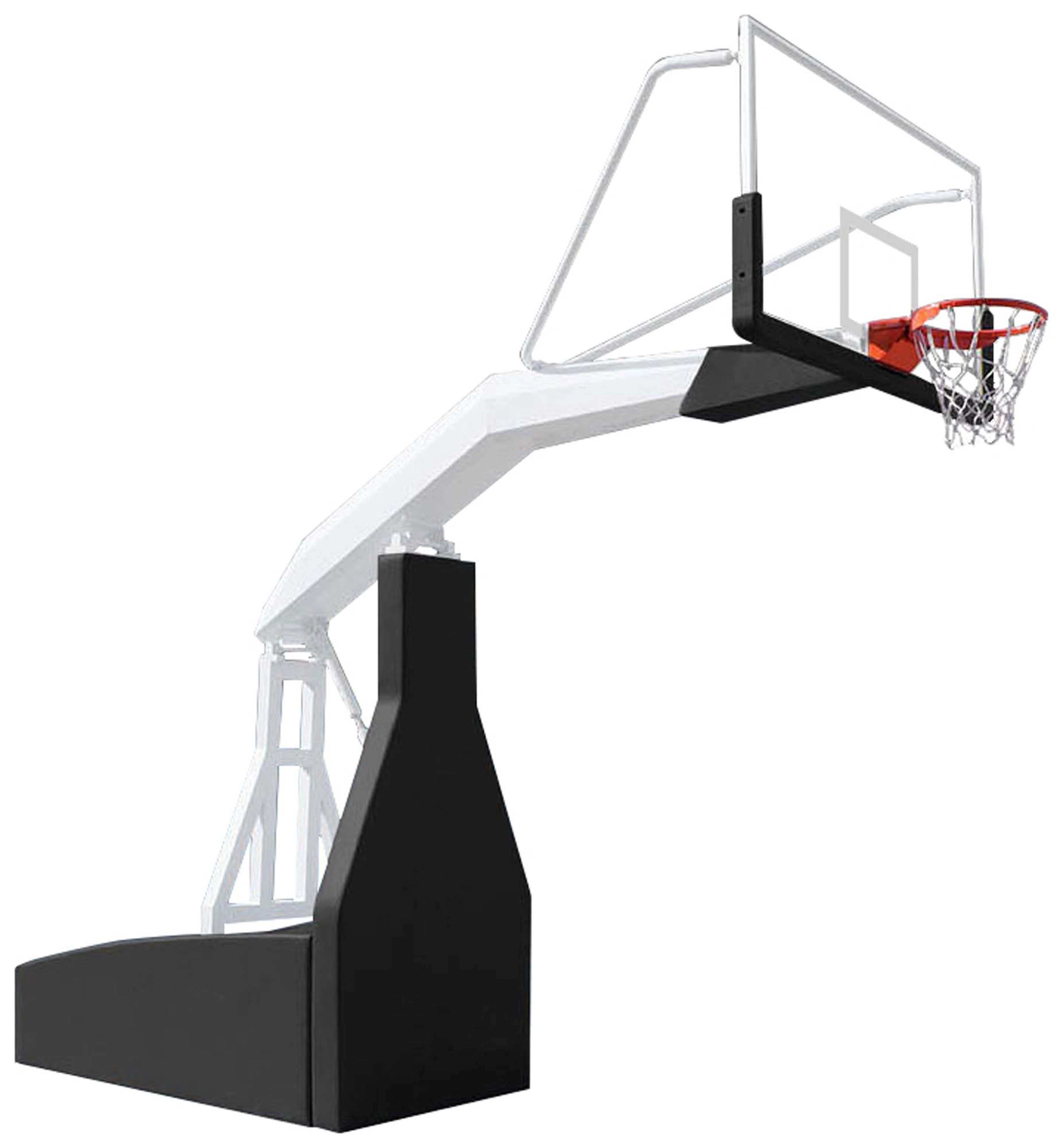 72 Electric Hydraulic Basketball Hoop Goal/Stand Standard Tempered Glass Backboard Indoor/Outdoor Foldable Set Quality Assurance