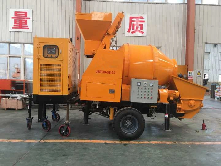 Mini Portable Cement Mortar Self-Loading Concrete Mixer Machine with Pump Beton Mixing Pump