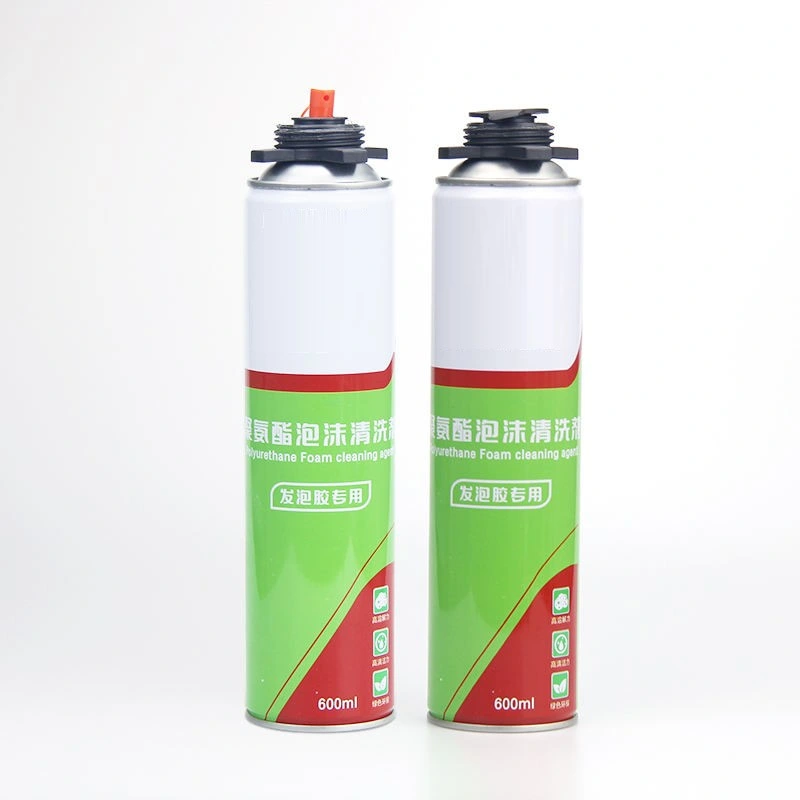 600ml Liquid Multipurpose Construction Polyurethane Gun Type PU Foam Sealant Clean Spray Foam Cleaner