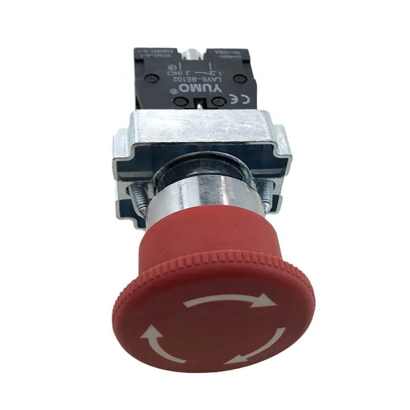 Turn to Release Mushroom Pull and Turn Switch Red Emergency Switch