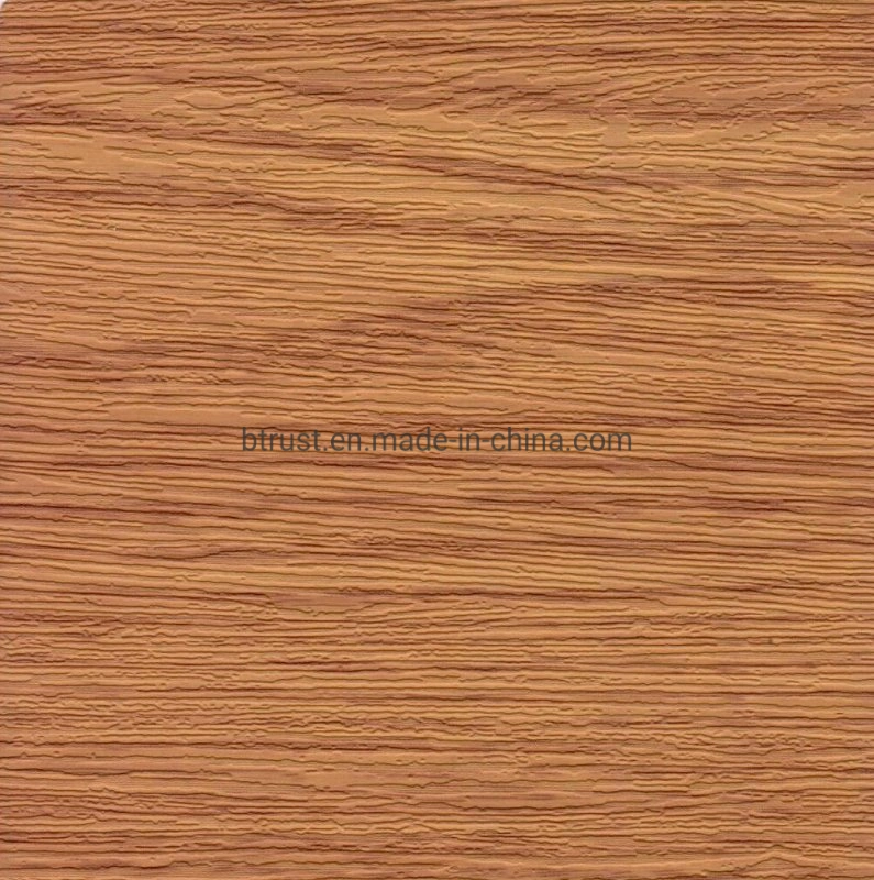 Wood Grain PVC Fiol for Vacuum Press