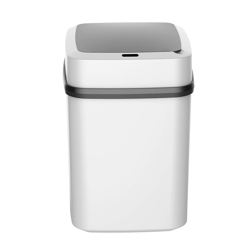 Plástico inteligente Balde do Armazenamento automático de Indução Flip Trash Can