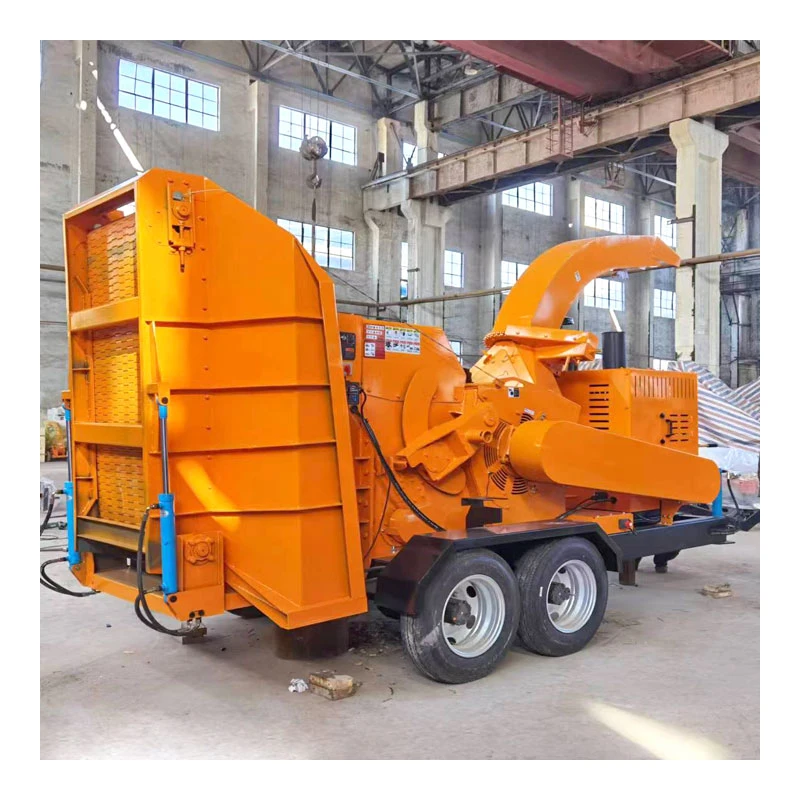 Crushing Size 10-50cm Fully Automatic Wood Forestry Chipping Branch Crusher Machine