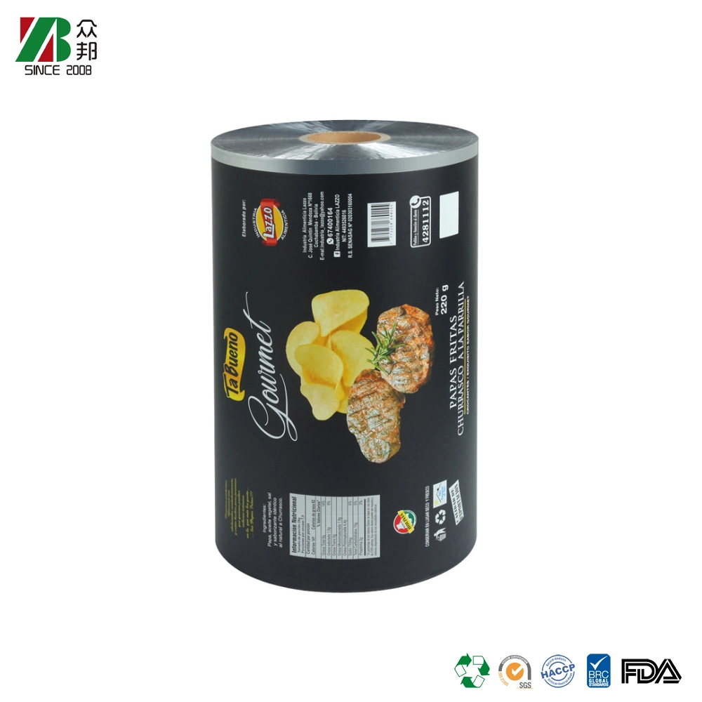 ZB Packaging Film China Food Packaging Material Manufacturing Plastic Laminate Rollstock Packaging Film for Cookie Packaging