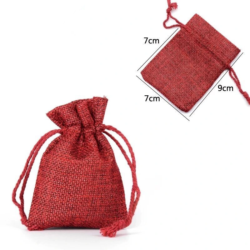 Stock Offer High quality/High cost performance  Jewelry Coffee Bean Small Size Pouch Jute Gift Bag