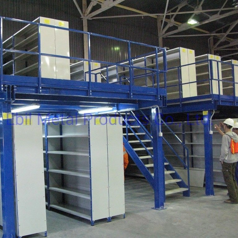 Structural Steel Heavy Duty Warehouse Storage Multifunction Mezzanine Rack