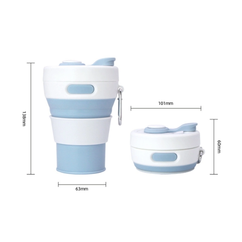 Wholesale/Supplier 450ml Nordic Silicone Collapsible Foldable Portable Travel Coffee Cup Water Bottle