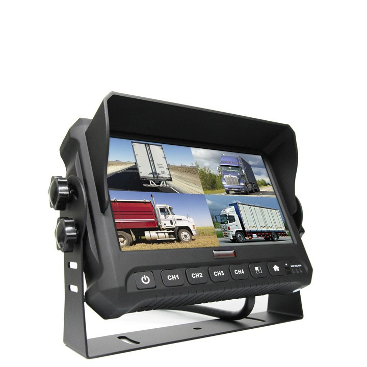 7inch 4CH 1080P Car Mobile DVR Monitor /Wireless Backup Camera System Built in DVR