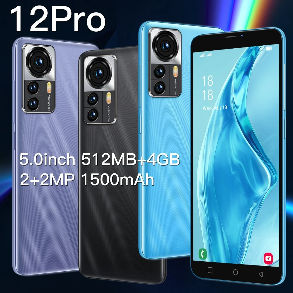 هاتف 12 PRO Max Factory بالجملة الهاتف المحمول 5.0 بوصة Android الهواتف المحمولة هاتف ذكي بالبطاقة المزدوجة سعة 512 جيجابايت