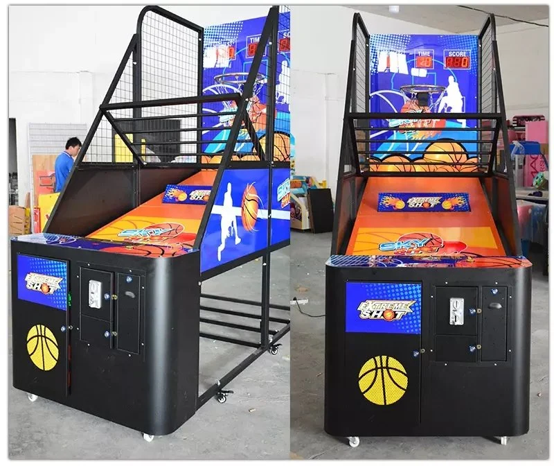 Fornecedor de Guangzhou Diversões interior clássico com moedas Street Crazy Hoop Basquete máquina de jogos de tiro