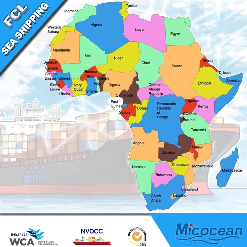 FCL Sea Shipping Agency Service to Africa From China