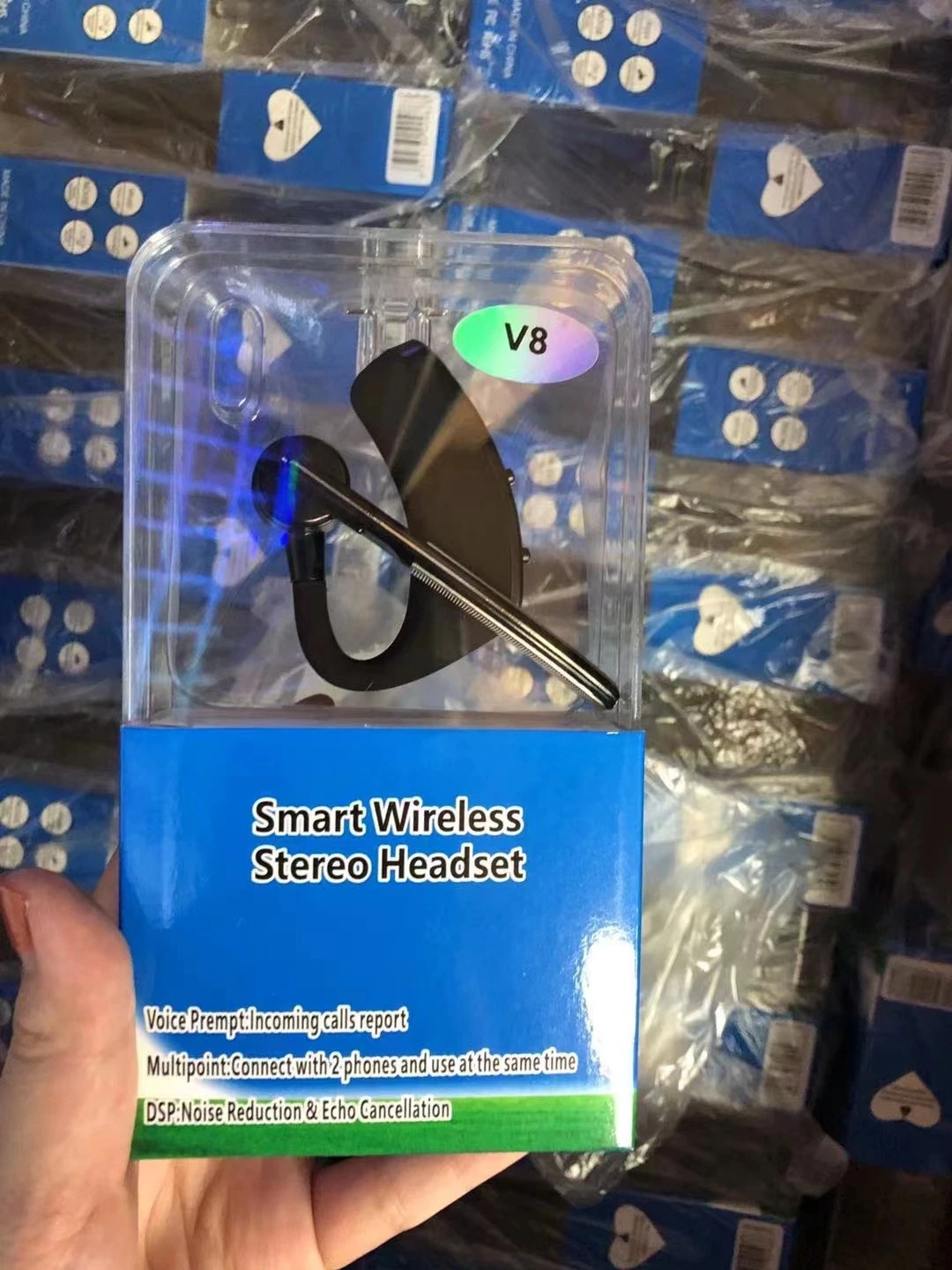 V8/ V9/ P9 /Hm10000/ V8s Bluetooth Kopfhörer Wireless Stereo HD Mikrofon Kopfhörer Bluetooth Hands in Car Kit mit Mikrofon